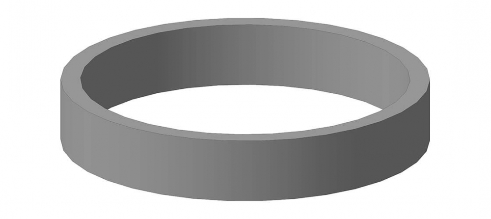 Плитка Кольцо колодезное КЦ-10-4,5 с замком внутр.Ø 1м, внеш. Ø 1,16 м, высота 45см
