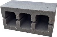 Блок пустотелый пескобетонный вибропрессованный 190*190*390 (марка бетона М150)