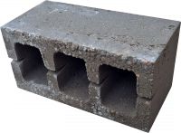 Блок пустотелый керамзитобетонный вибропрессованный 190*190*390 (марка бетона М150)